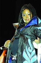 FLASHBACK: "Soca Queen" Fay-Ann Lyons-Alvarez, during her winning performance at the Soca Monarch Finals on Carnival Friday at the Hasely Crawford Stadium, Port of Spain. Fay-Ann became the proud mother of a bouncing baby girl yesterday. babygirl
