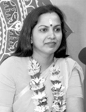 STRONG VIEWS: Geeta Ramsingh, first woman to become the leader of the Hindu Prachaar Kendra at Enterprise in Chaguanas. geetaramsingh