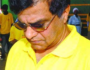 No confidence: Ramesh Lawrence Maharaj at Rienzi Complex, Couva, on Sunday night. rameshlawrence