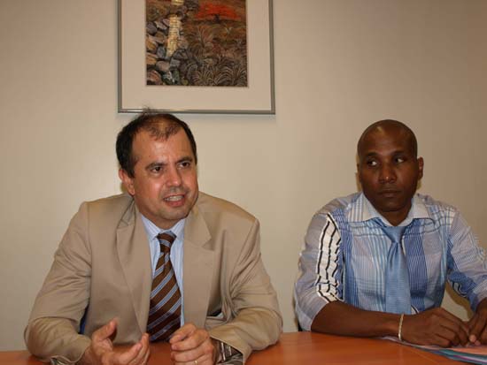President of MILDT Etienne Apaire and Ambroise Devaux of Prefecture St. Martin. apaire