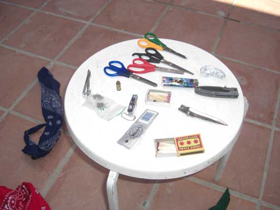 Confiscated Items. confiscated