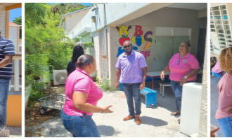 Acting Minister of Education Lyndon Lewis, Takes Immediate Action During School Visits.