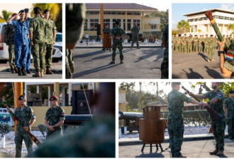 The Army Company of the Ministry of Defence in the Caribbean Rotates.