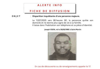 Urgent Alert: Missing Person in Saint-Martin – Joseph EGEN.
