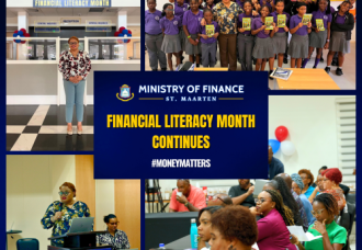 Minister of Finance Marinka Gumbs Continues Financial Literacy Month Activities.