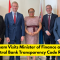IMF Team Visits Minister of Finance as Part of Central Bank Transparency Code Review.