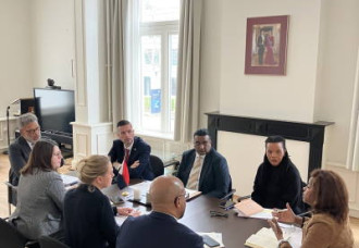 Prime Minister Dr. Luc Mercelina Engages with Minister Plenipotentiary and Cabinet Team in The Hague: A Commitment to Stronger Representation and Greater Collaboration.