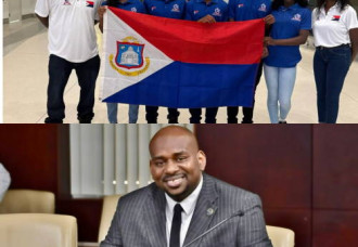 MP Omar Ottley “Go team SXM!” as athletes leave for CARIFTA Games in Trinidad.