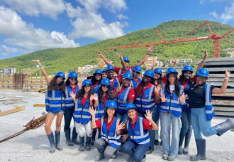 Teen Times Writers Tour SMGH Construction Site.