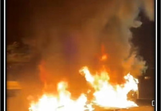 Scooter Crash Causes Vehicle Fire on A.J.C. Brouwers Road.