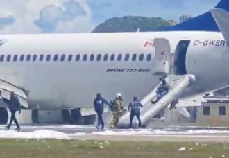 BREAKING NEWS:  Landing issues with West Jet cause emergency evacuation.
