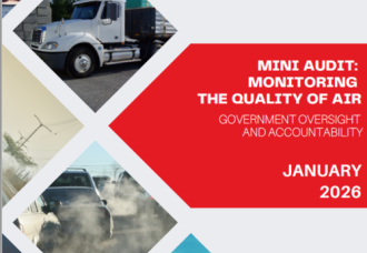 Audit Chamber Raises concerns over air quality oversight.