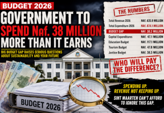 Government to spend Naf. 38 Million more than it earns.