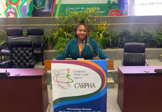Grace, Grit and Research: Khalisha Halley Represents St. Maarten at CARPHA Conference.