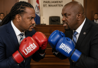 Altercation Erupts Between MPs Dimar Labega and Ardwell Irion Following Heated Parliament Meeting.