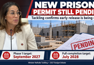 New Prison still awaiting formal building permit as Tackling confirms early release is being used.