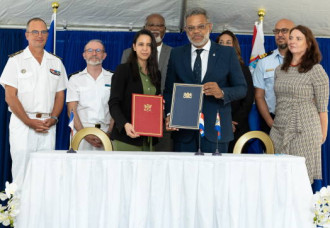 Treaty signed between Sint Maarten and Saint Martin allowing Maritime counter operations.