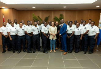 Minister Tackling Swears In Local and Suriname Correctional Officers to Strengthen Prison Operations.