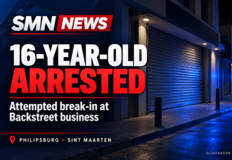 16 year old male arrested following attempted break-in at business on Backstreet.
