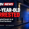 16 year old male arrested following attempted break-in at business on Backstreet.