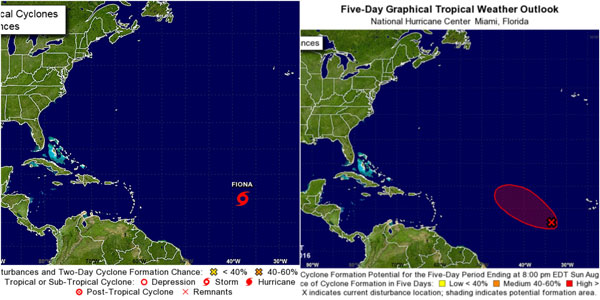 St. Martin News Network - Tropical storm Fiona expected to form Wednesday in the Atlantic.