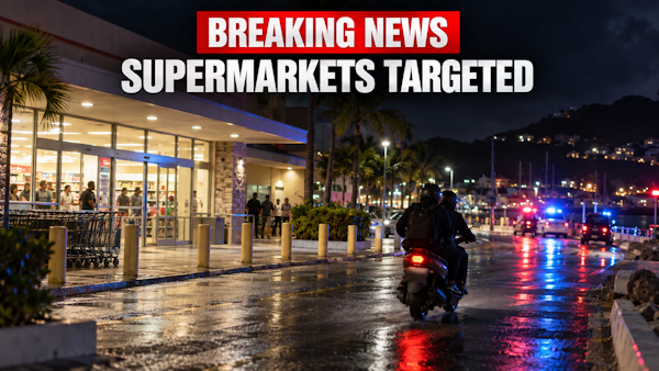 BREAKING NEWS: Police investigate two supermarket robberies and failed third attempt in Simpson Bay.