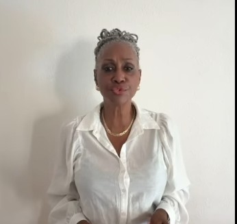 Senator Annick Petrus making the announcement. annickpetrus26102025